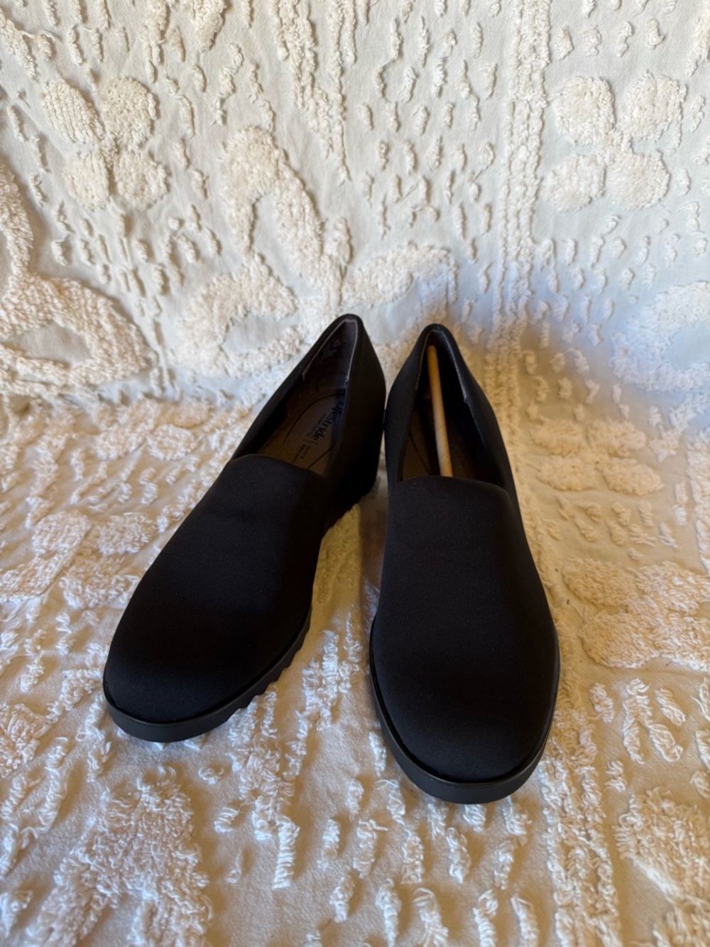 Life Stride Black Slip-On Comfort Loafers #578